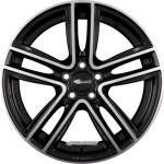 RC DESIGN - RC27 SCHWARZ GLANZ VOLL-POLIERT (SGVP) 7X17 LK:5/100 ET:55 ML:56,1